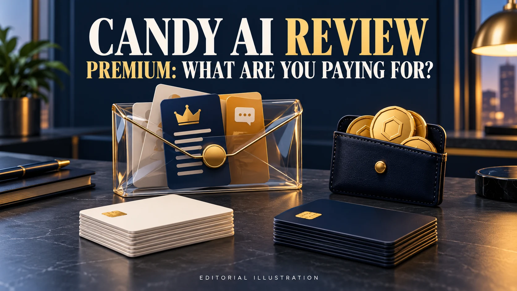 Candy AI review editorial cover: Premium access and a separate token wallet